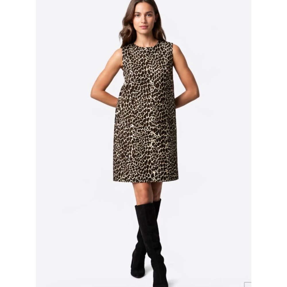 Ann Mashburn Susy Shift Dress Animal print L
